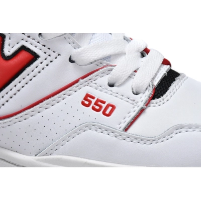 Bstsneaker-New Balance 550 White Red 02