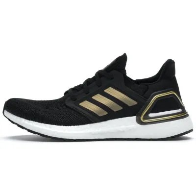  Adidas Ultra Boost 20 Black Gold White  01