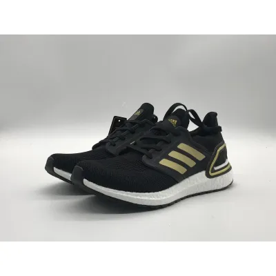  Adidas Ultra Boost 20 Black Gold White  02