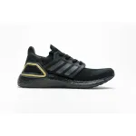  Adidas Ultra Boost 20 Core Black Gold Metallic EG0754 