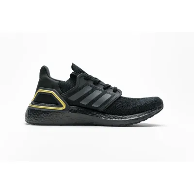  Adidas Ultra Boost 20 Core Black Gold Metallic EG0754  02