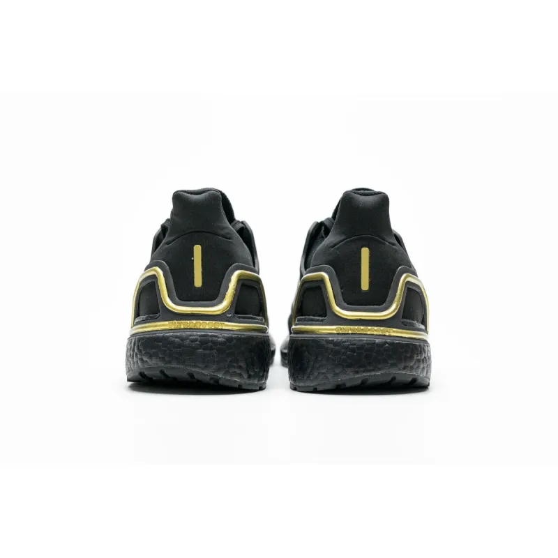  Adidas Ultra Boost 20 Core Black Gold Metallic EG0754 
