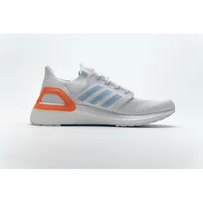  Adidas Ultra Boost 20 White Sharp Blue True Orange EG0768  02