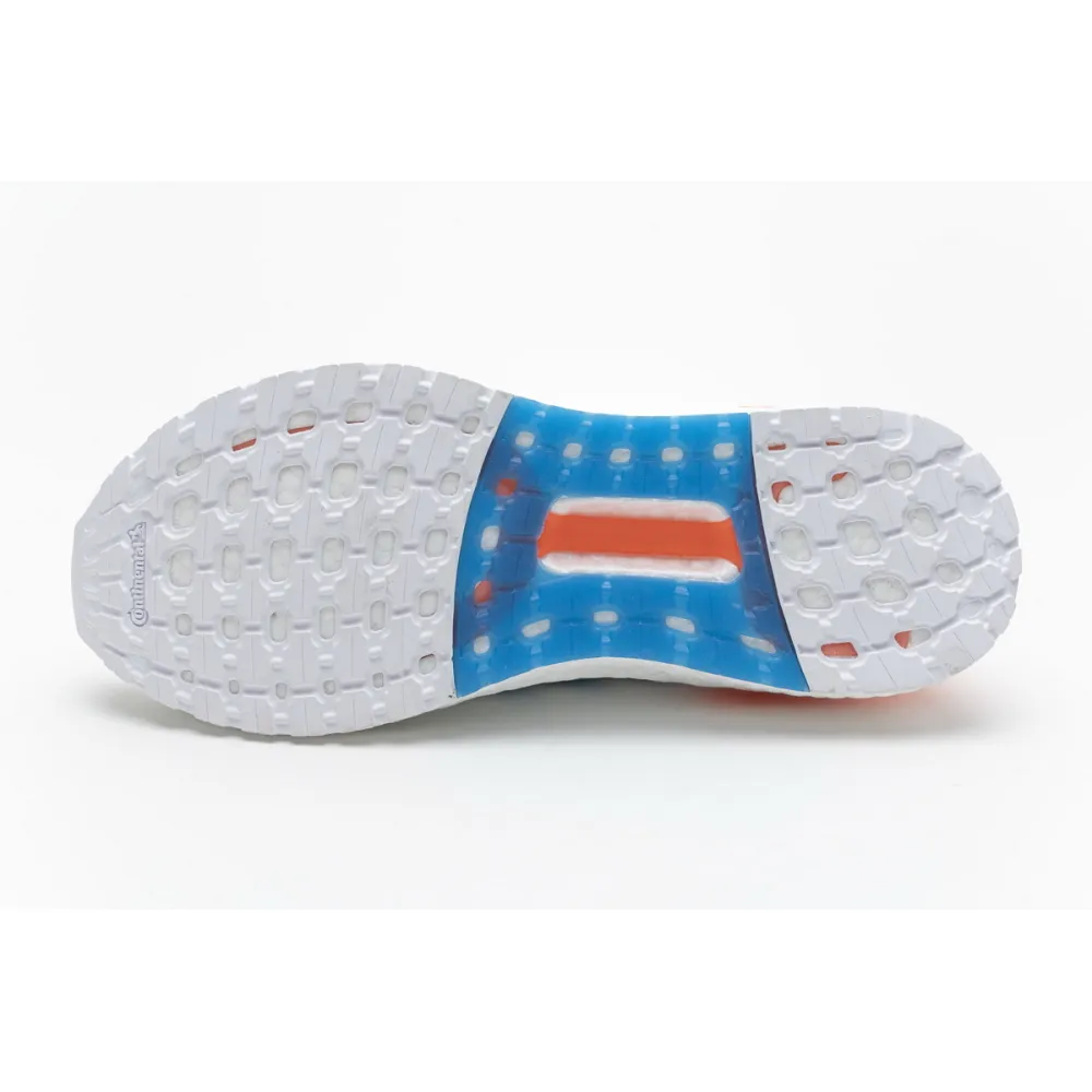  Adidas Ultra Boost 20 White Sharp Blue True Orange EG0768 
