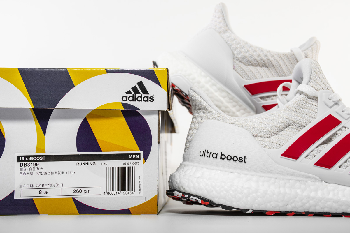 Bstsneaker- Adidas Ultra Boost 4.0 Cloud White Active Red DB3199 