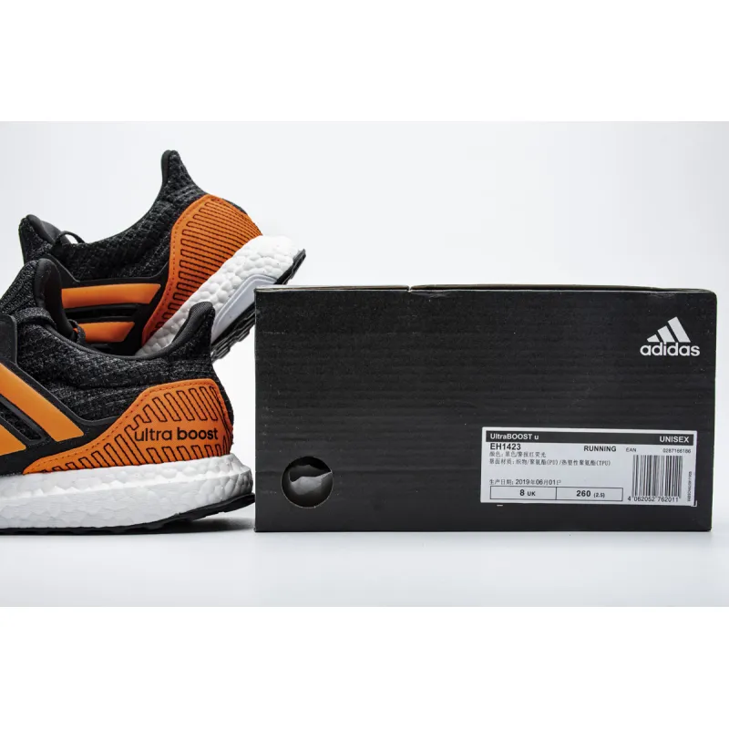 Bstsneaker- Adidas Ultra Boost Core Black Solar Orange EH1423 