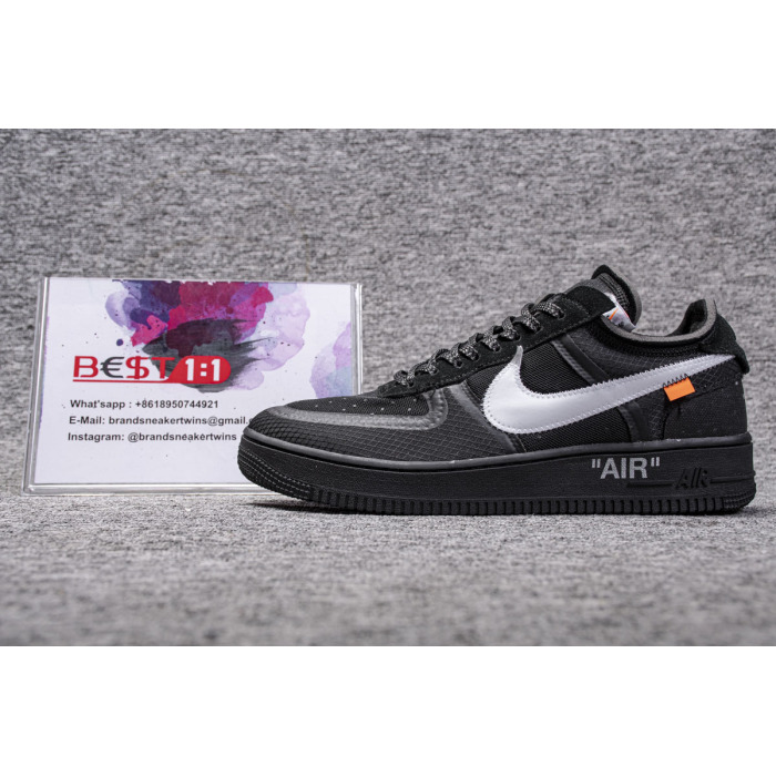 air force 1 low off white black