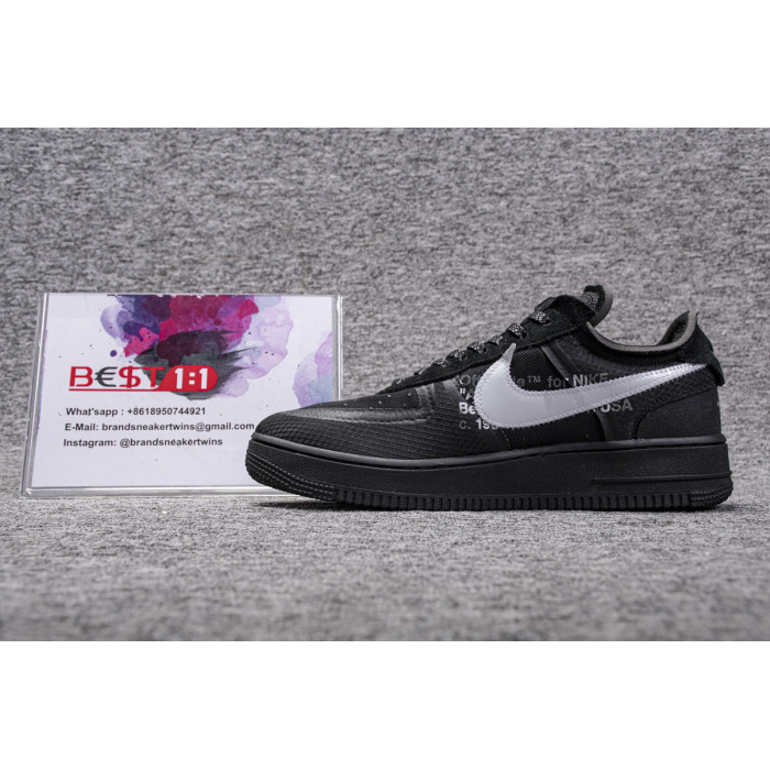 air force 1 low off white black
