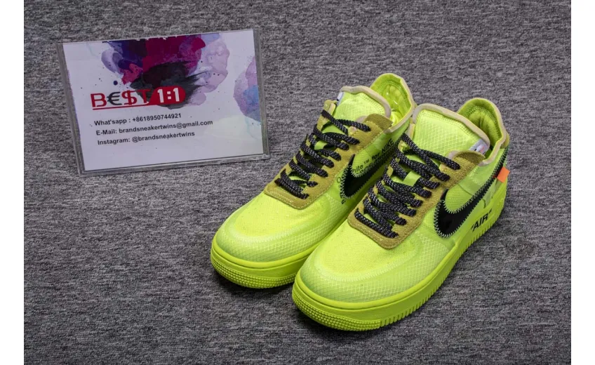 Bstsneaker- Air Force 1 Low Off-White Volt AO4606-700 