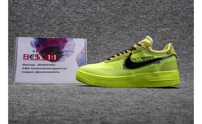 Bstsneaker- Air Force 1 Low Off-White Volt AO4606-700 