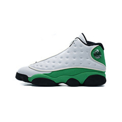 Top Quality Air Jordan 13 Retro White Lucky Green 414571-113 (UA Batch) 