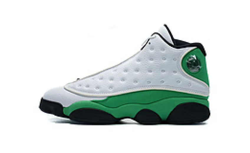 Bstsneaker- Air Jordan 13 Retro White Lucky Green 414571-113  