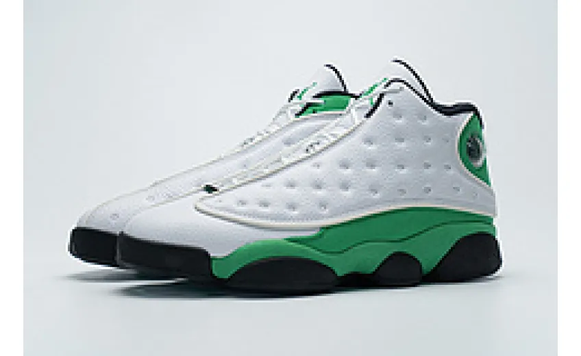 Bstsneaker- Air Jordan 13 Retro White Lucky Green 414571-113  