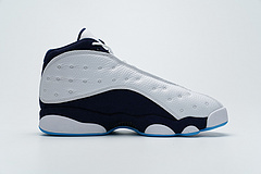 Bstsneaker- Air Jordan 13 Retro White Obsidian Powder Blue 414571-144  