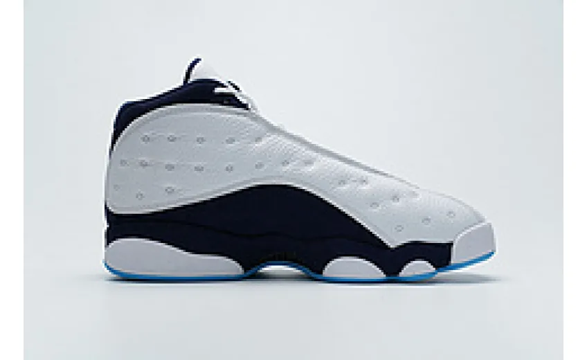 Bstsneaker- Air Jordan 13 Retro White Obsidian Powder Blue 414571-144  