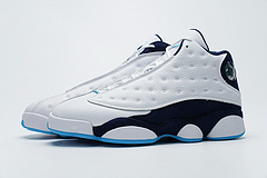Bstsneaker- Air Jordan 13 Retro White Obsidian Powder Blue 414571-144  