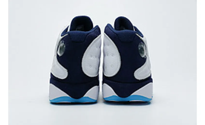 Bstsneaker- Air Jordan 13 Retro White Obsidian Powder Blue 414571-144  