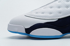 Bstsneaker- Air Jordan 13 Retro White Obsidian Powder Blue 414571-144  