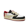 Bstsneaker- Air Jordan 1 Low Fragment Design x Travis Scott Black White Red DM7866-166 