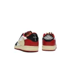  Air Jordan 1 Low Fragment Design x Travis Scott Black White Red DM7866-166 