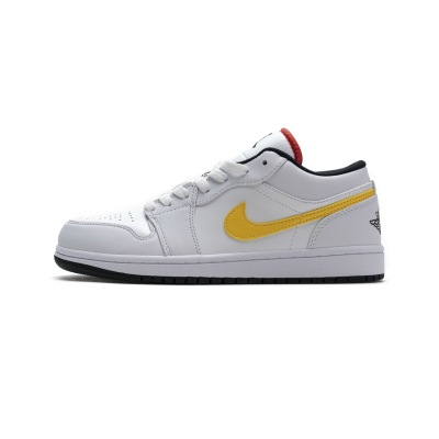 Bstsneaker- Air Jordan 1 Low White Multi-Color CW7009-100  01