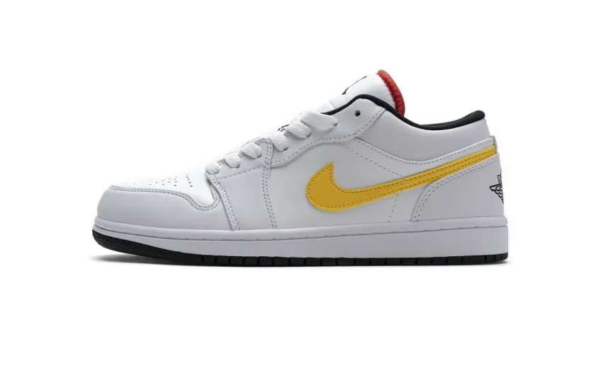 Bstsneaker- Air Jordan 1 Low White Multi-Color CW7009-100 