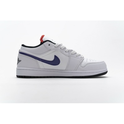 Bstsneaker- Air Jordan 1 Low White Multi-Color CW7009-100  02