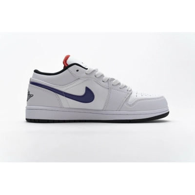 Bstsneaker- Air Jordan 1 Low White Multi-Color CW7009-100  02