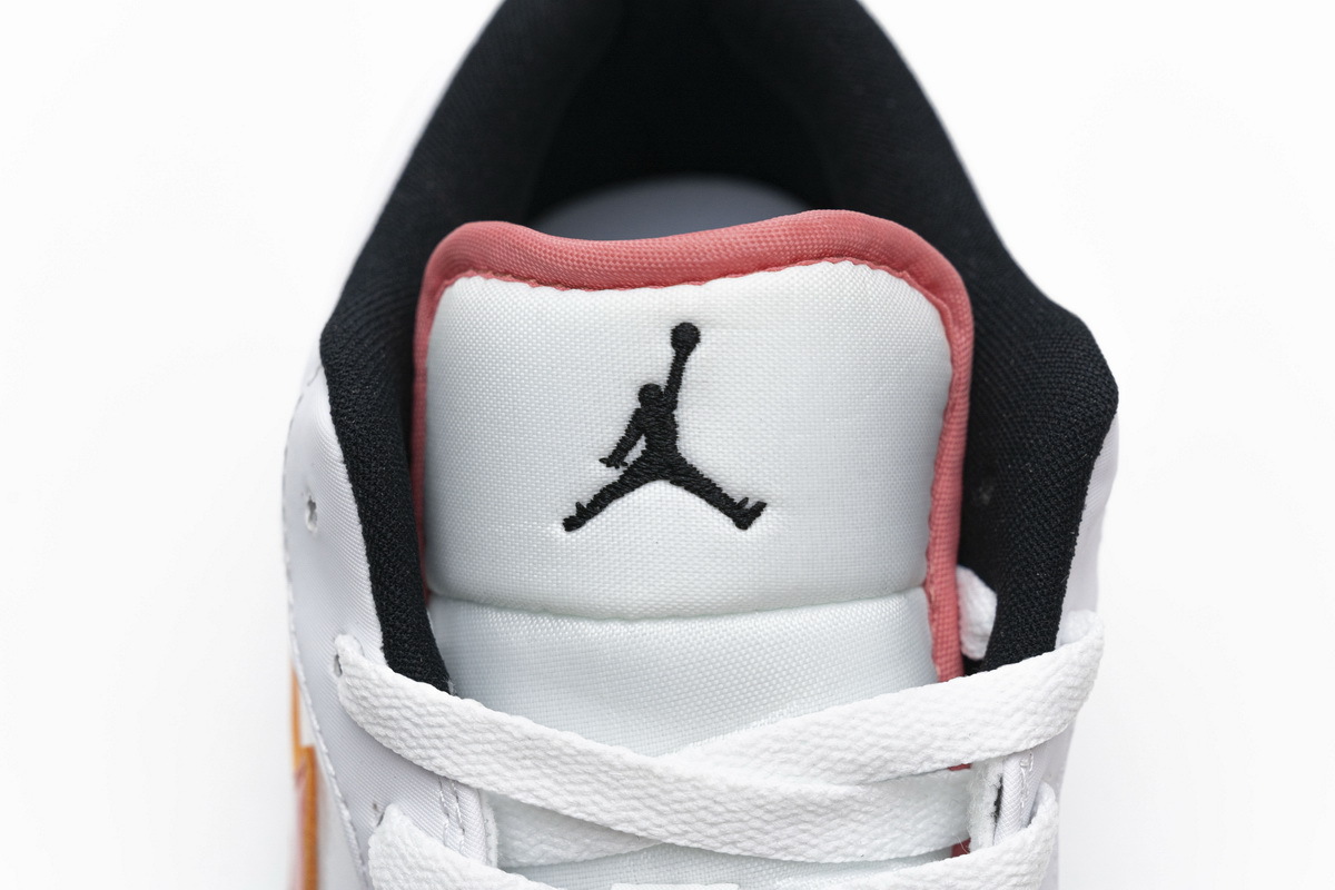 Bstsneaker- Air Jordan 1 Low White Multi-Color CW7009-100 