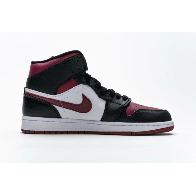Bstsneaker- Air Jordan 1 Mid Bred Toe 554724-066   02
