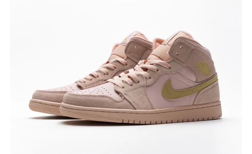 Bstsneaker- Air Jordan 1 Mid Coral Gold 852542-600 