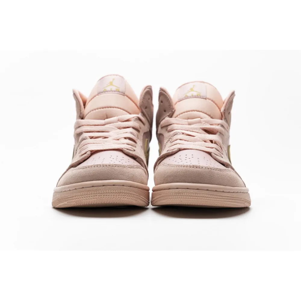 Bstsneaker- Air Jordan 1 Mid Coral Gold 852542-600 