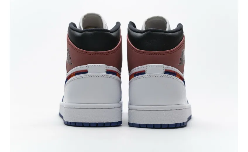 Bstsneaker- Air Jordan 1 Mid Multi-Color Swoosh 852542-146 