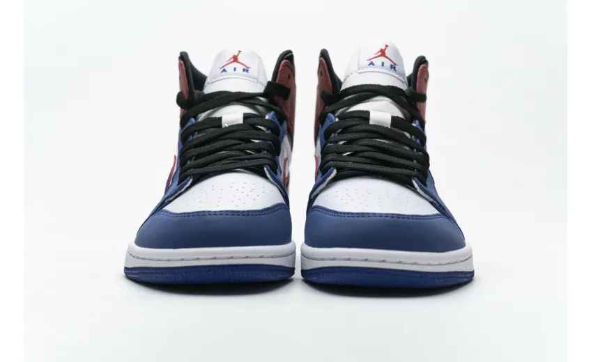 Bstsneaker- Air Jordan 1 Mid Multi-Color Swoosh 852542-146 