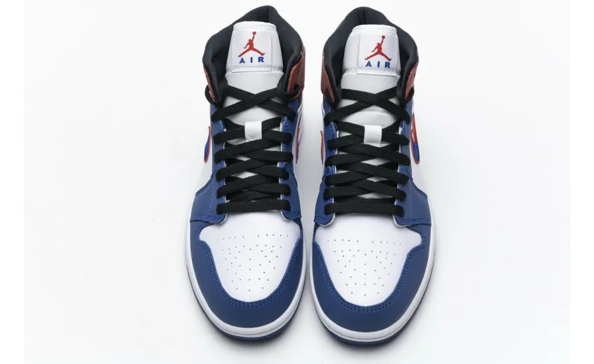 Bstsneaker- Air Jordan 1 Mid Multi-Color Swoosh 852542-146 
