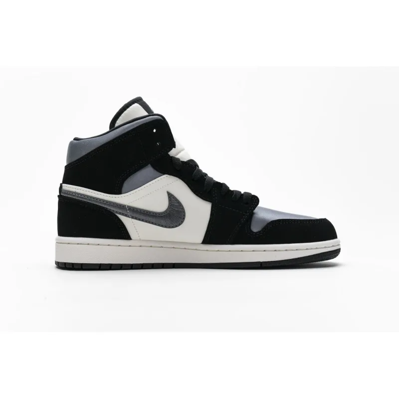 Bstsneaker- Air Jordan 1 Mid Satin Grey Toe 852542-011  