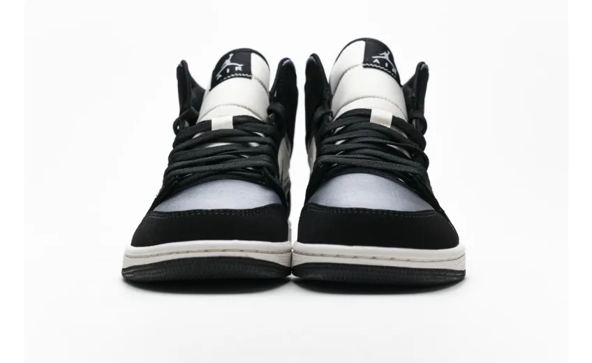Bstsneaker- Air Jordan 1 Mid Satin Grey Toe 852542-011  