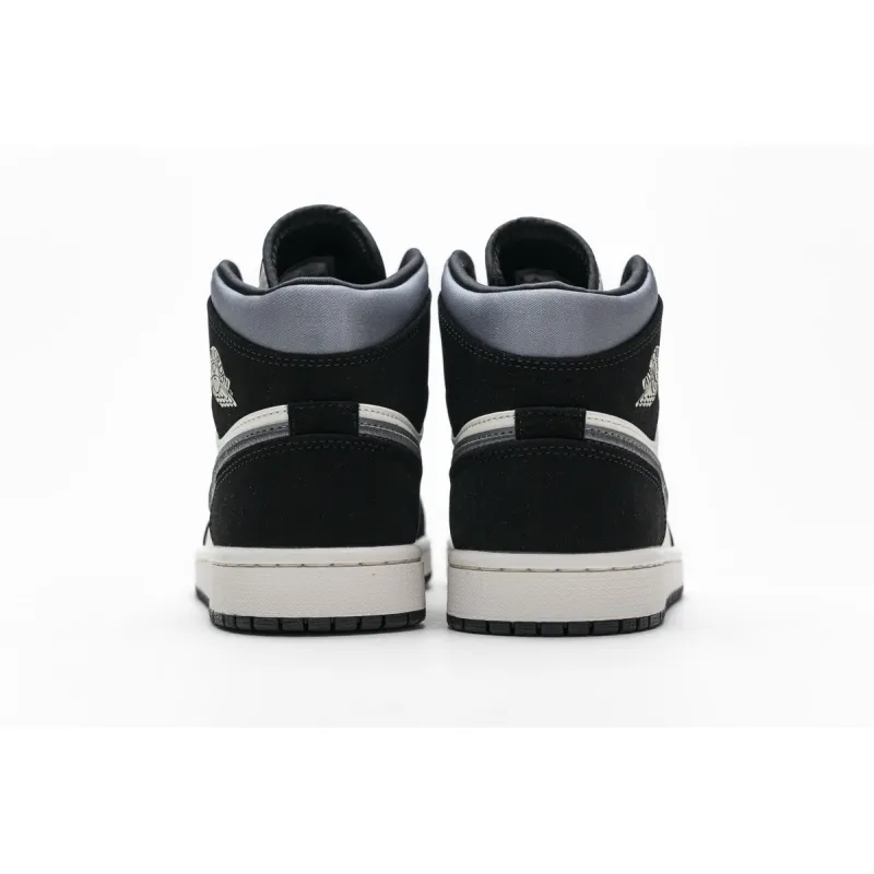 Bstsneaker- Air Jordan 1 Mid Satin Grey Toe 852542-011  
