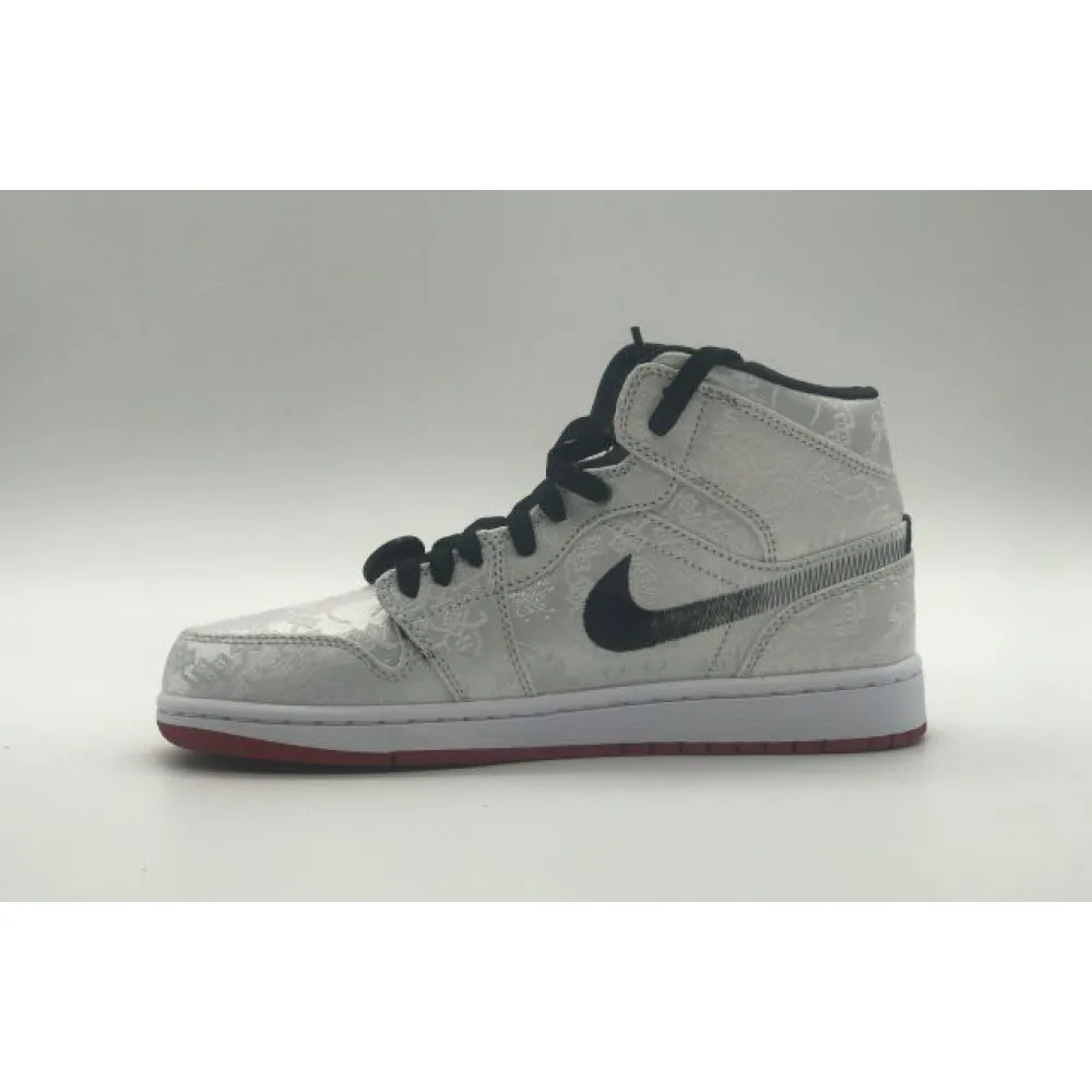 Bstsneaker- Air Jordan 1 Mid SE Fearless Edison Chen CLOT CU2804-100  