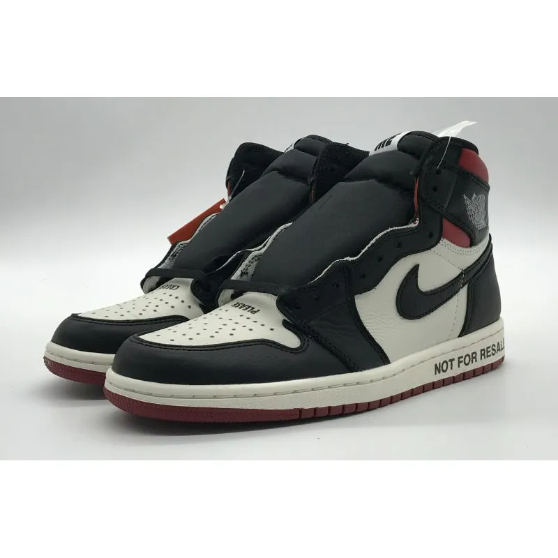 Bstsneaker- Air Jordan 1 Retro High &quot;Not for Resale&quot; Varsity Red 861428-106 