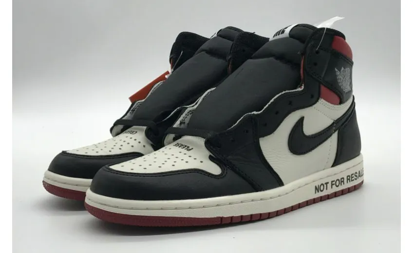Bstsneaker- Air Jordan 1 Retro High &quot;Not for Resale&quot; Varsity Red 861428-106 