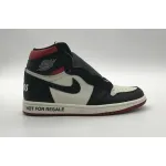 Bstsneaker- Air Jordan 1 Retro High &quot;Not for Resale&quot; Varsity Red 861428-106 