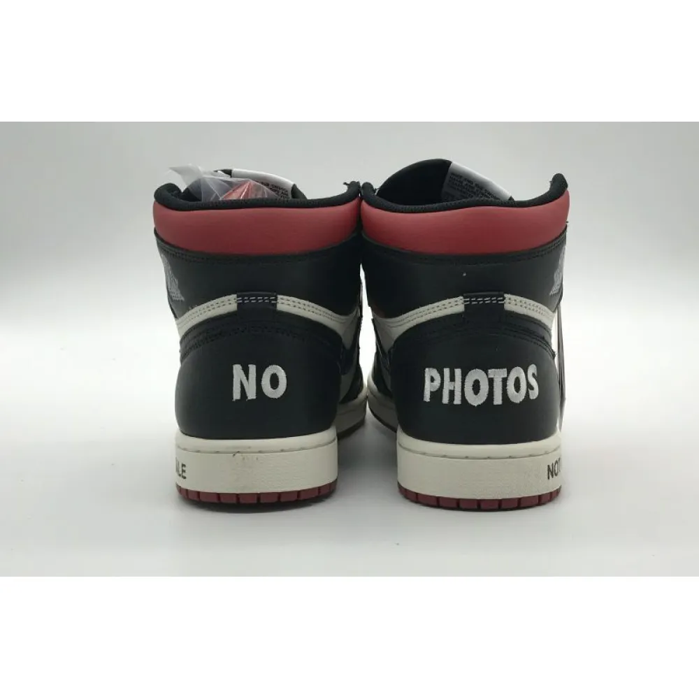 Bstsneaker- Air Jordan 1 Retro High &quot;Not for Resale&quot; Varsity Red 861428-106 