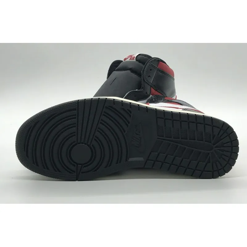  Air Jordan 1 Retro High Black Gym Red 555088-061 