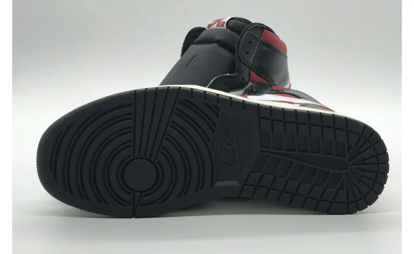 Bstsneaker- Air Jordan 1 Retro High Black Gym Red 555088-061 