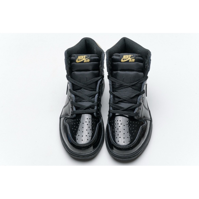  Air Jordan 1 Retro High Black Metallic Gold (2020) 555088-032 