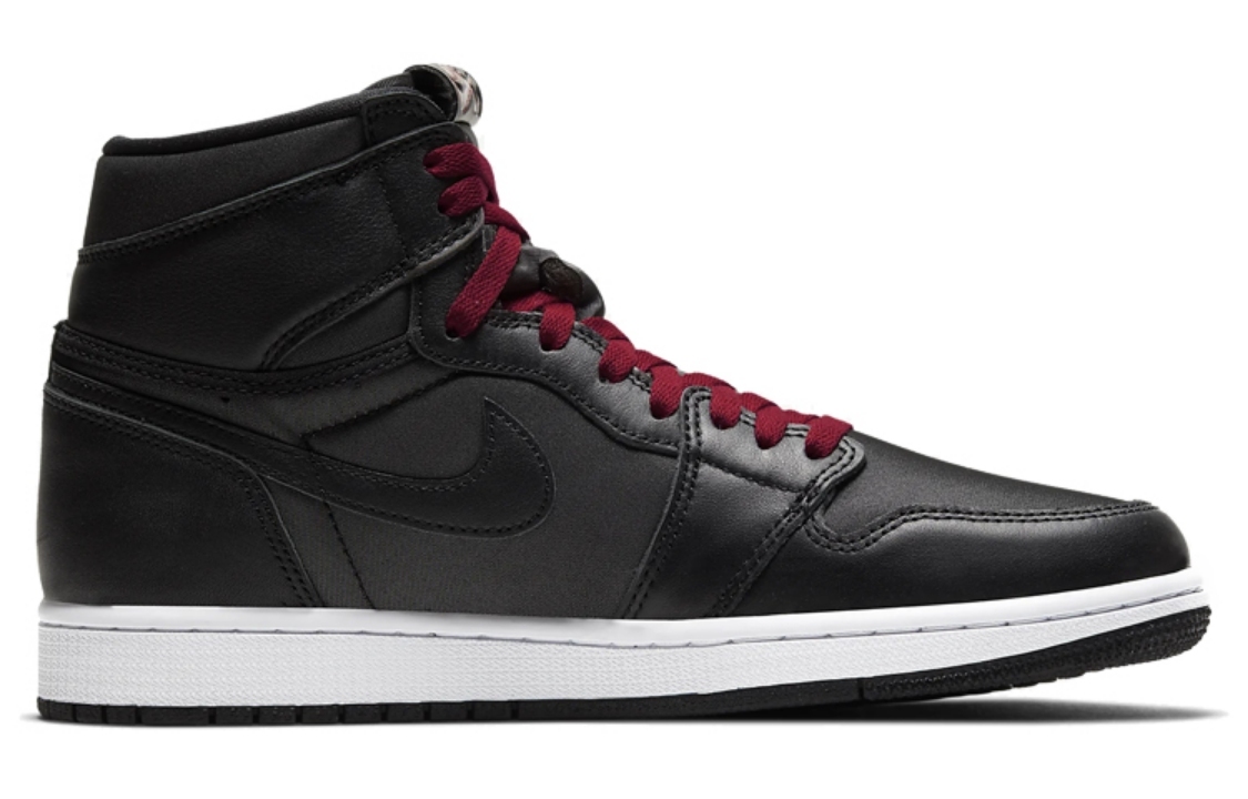 Bstsneaker- Air Jordan 1 Retro High Black Satin Gym Red 555088-060 