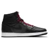 Bstsneaker- Air Jordan 1 Retro High Black Satin Gym Red 555088-060 
