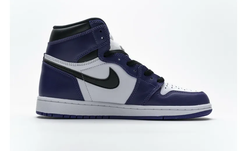 Bstsneaker- Air Jordan 1 Retro High Court Purple White 555088-500 