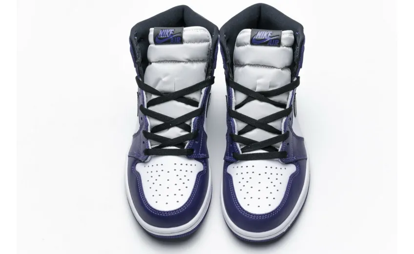 Bstsneaker- Air Jordan 1 Retro High Court Purple White 555088-500 